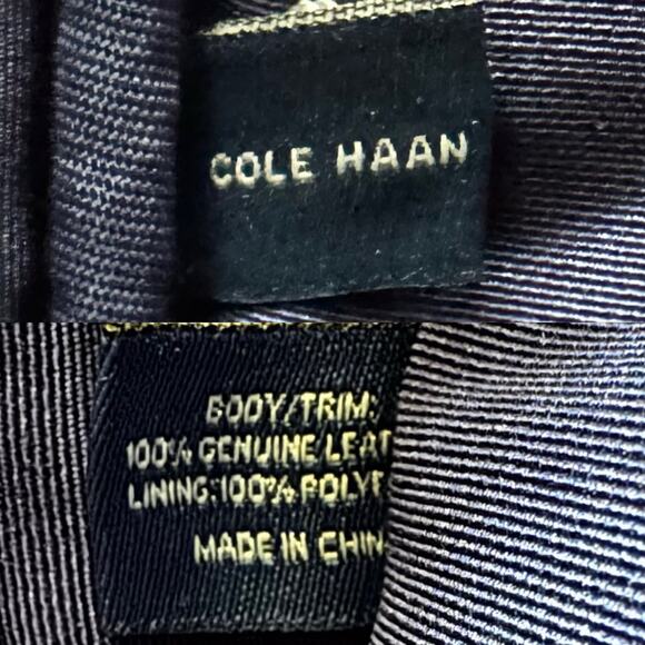 Cole Haan x American Airlines Genuine Leather Laptop Travel Bag Black Tech Safe - Picture 14 of 14